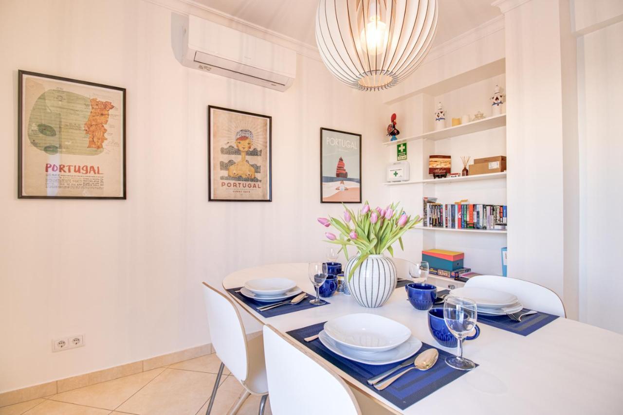 Old Town 2Br 50M Ocean W/ Ac Wi-Fi Parking Terrace Daire Albufeira Dış mekan fotoğraf